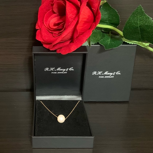 Macy's Cultured Pearl Choker Necklace in 14k Gold